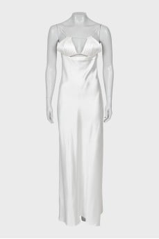 White maxi dress
