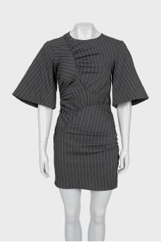 Pinstripe bodycon dress