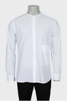 Men's collarless shirt