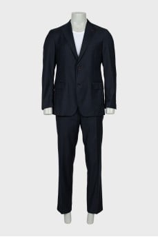 Men's pinstripe wool suit