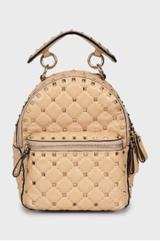 Rockstud Spike Leather Backpack