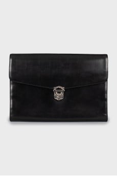 Men's leather clutch