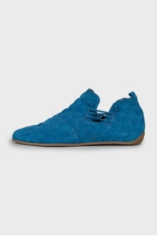 Men's boots with decorative lacing