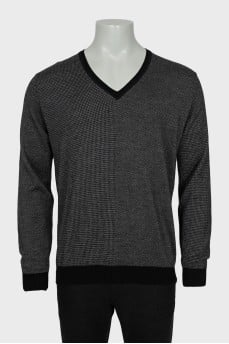 Men's cashmere and silk jumper