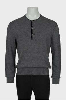 Men's silk and wool jumper