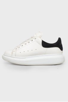 White leather sneakers