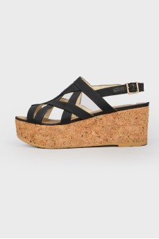 Cork -sole sandals