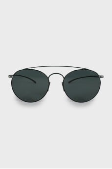 Green narrow frame sunglasses