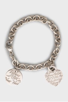 Silver bracelet with engraving