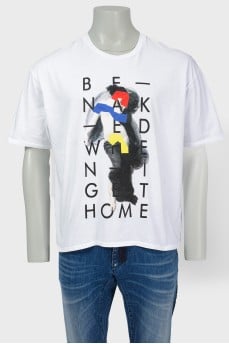 Print T -shirt in front