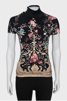 Top with gold buttons