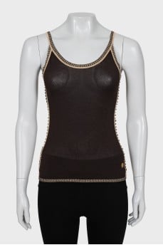 T-shirt with perforations on the sides
