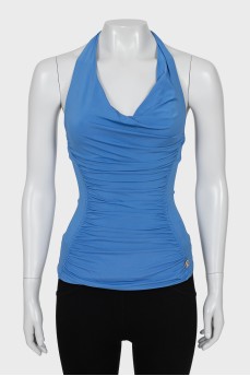 Open back tie top