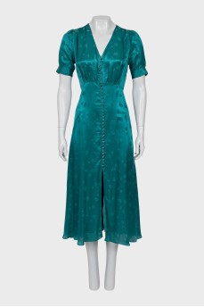 Green Print Dress