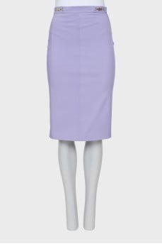 Pencil skirt with gold decor