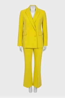 Yellow suit with trousers