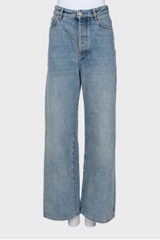 High Waist Button Down Jeans