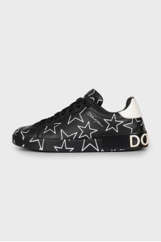Men's Portofino Printed Sneakers