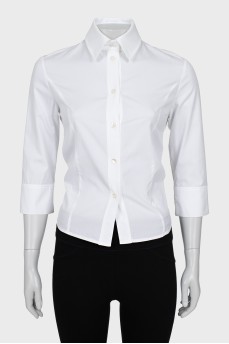 Shirt with ties at the back
