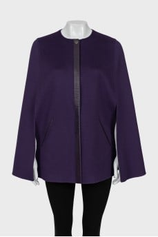 Purple Cashmere Cape