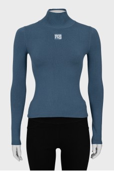 Blue golf with brand logo