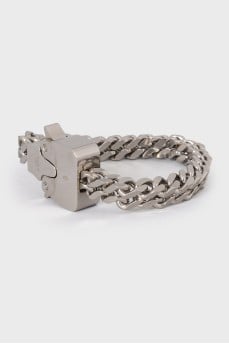 Men's Silver Bracelet with Chunky Chain