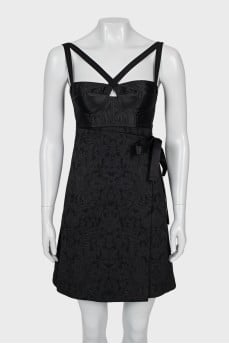 Black dress with corset top