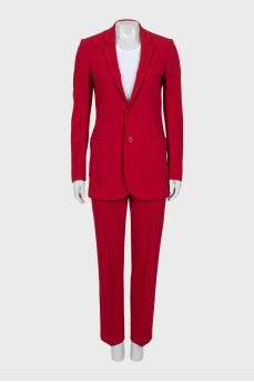 Red suit with trousers
