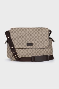Canvas bag with velcro