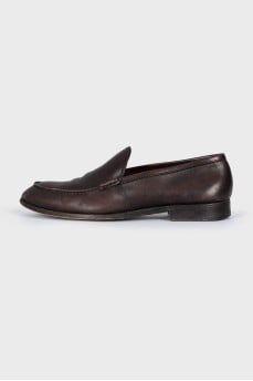 Men's Brown Leather Loafers