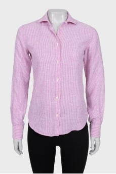 Pink linen shirt