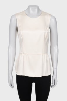 Silk sleeveless blouse