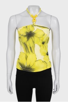 Yellow tie top