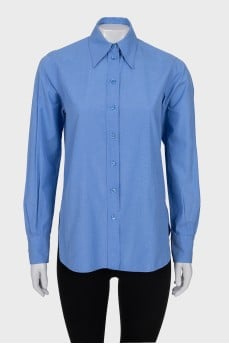 Straight blue shirt