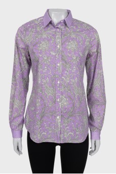 Purple printed shirt