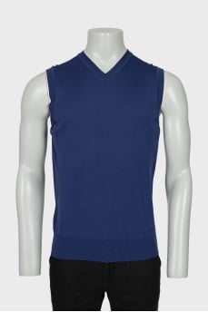 Men's blue vest