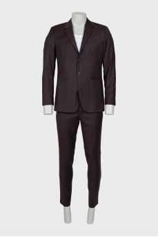 Men's Brown Wool Suit