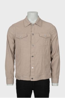 Men's denim jacket with buttons