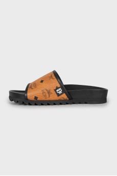 Men's printed flip flops