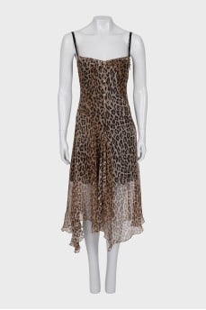 Animal print cami dress