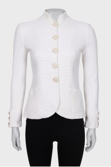 Fitted ribbed jacket