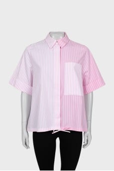 White and pink striped shirt