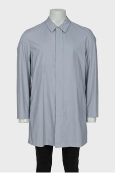 Men's gray raincoat