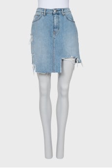 Fitted Denim Skirt