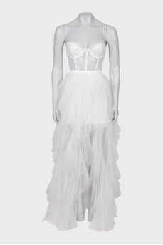 Wedding dress with corset top