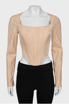 Beige corset top