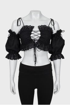 Black tie top