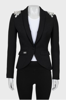 Black jacket with crystals