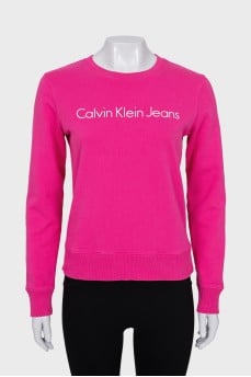 Sweatshirt with branded inscription