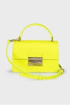 Yellow leather bag
